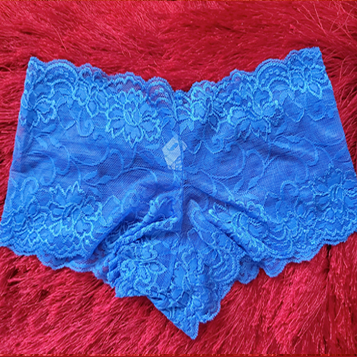 Lace Panties Boy Shorts – Baby Blue – Brides by Tina