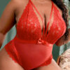 red-contrast-lace-silk-bow-criss-cross-teddy-body-suit